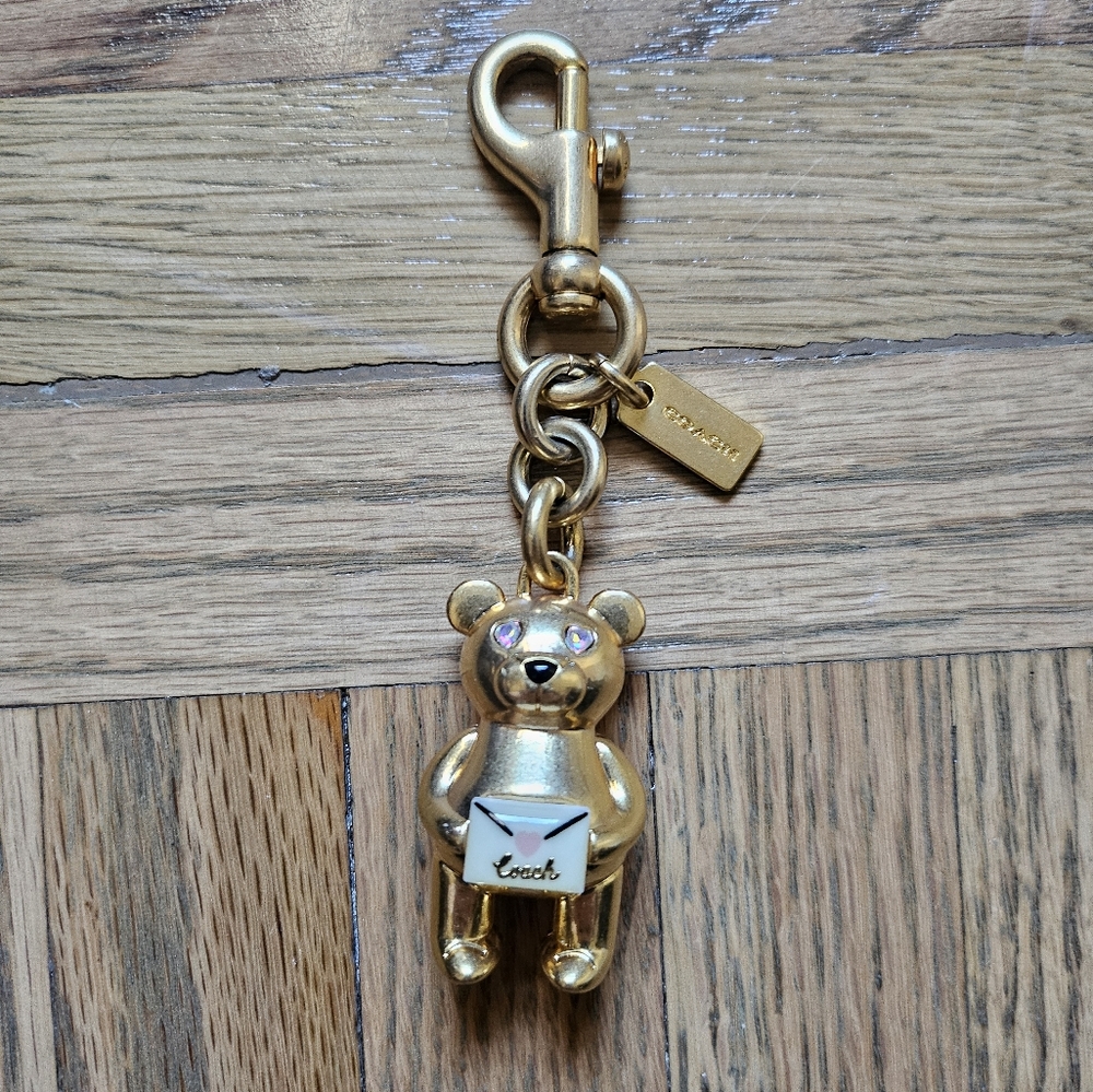 Coach Bear Keychain - Heart Envelope Valentines Day